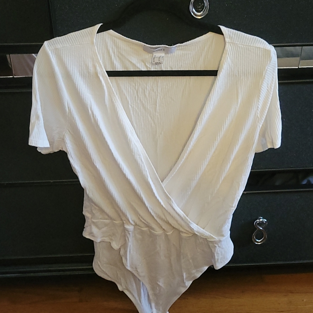 Mock wrap bodysuit